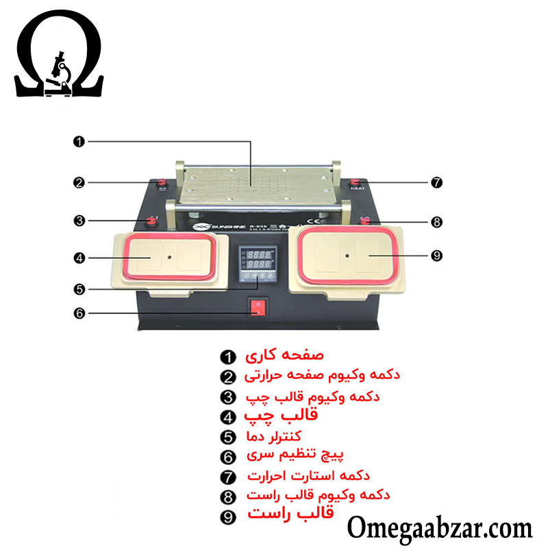 سپراتور و جداکننده فریم مدل Sunshine S-938 4 قیمت خرید سپراتور و جداکننده فریم مدل Sunshine S-938